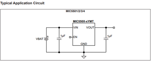 Typical Application Circuit from MIC5504 datasheet