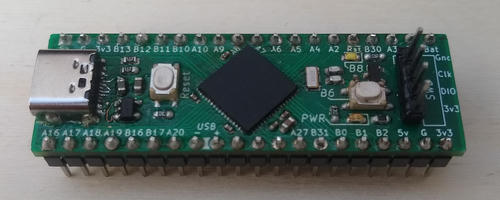 One assembled board on the table.