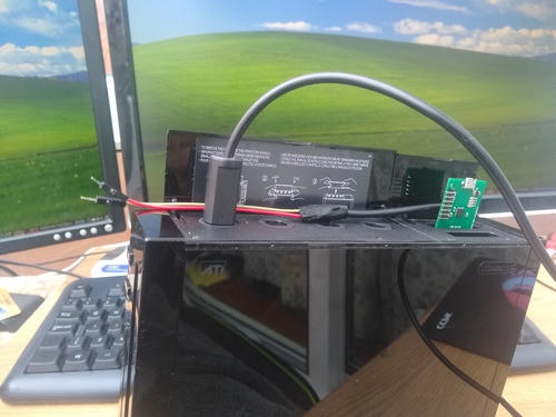 nintendo wii on a desk